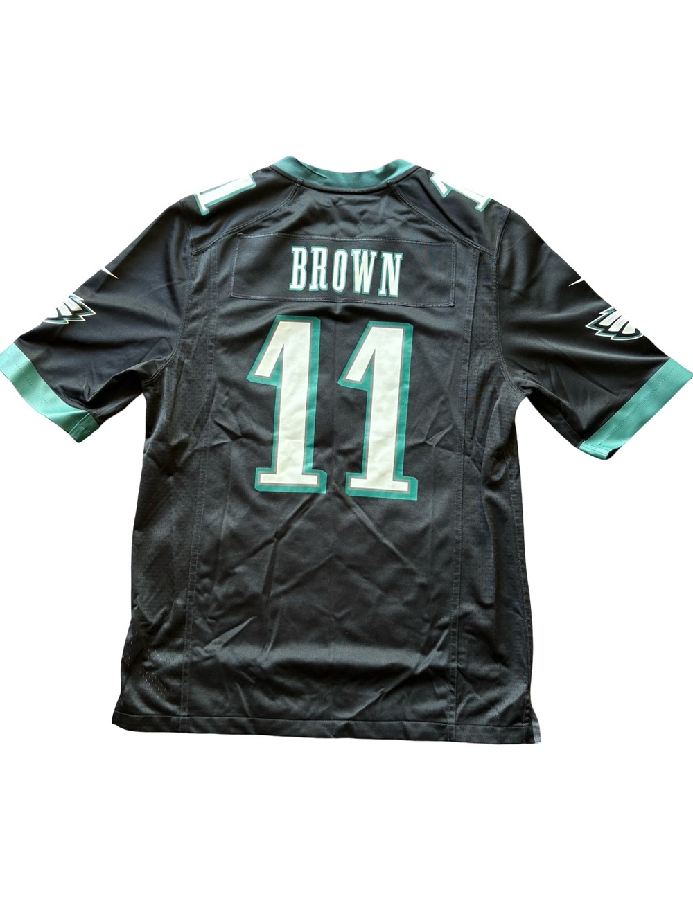 Men's AJ Brown #11 Black Philadelphia Eagles Football Jersey Adult Medium